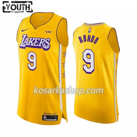 Dres Los Angeles Lakers Rajon Rondo 9 Nike 2019-20 City Edition Swingman - Dječji